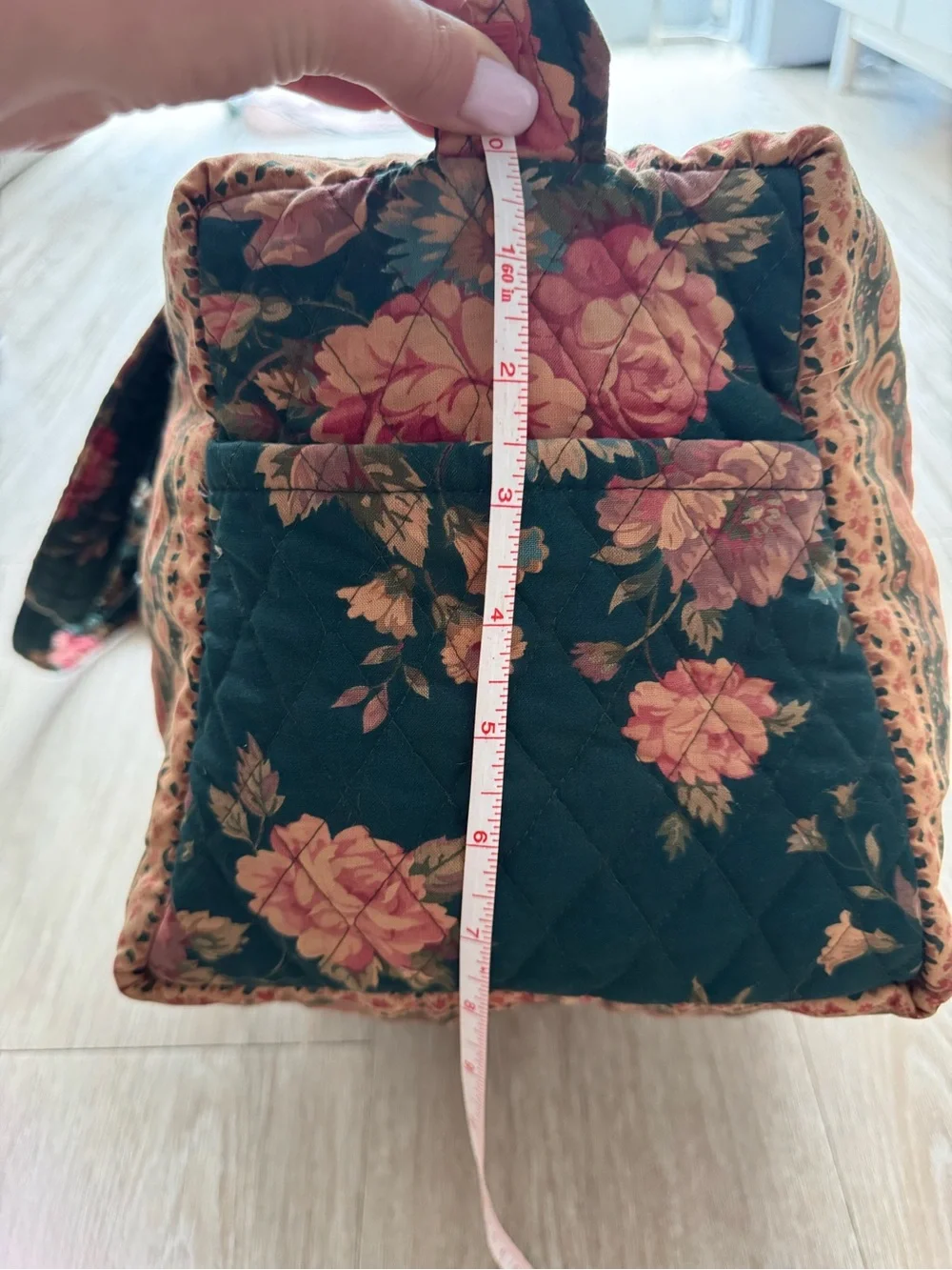 Vera Bradley Quilted Greenbriar Rare Duffle Bag Green